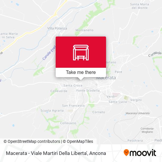 Macerata - Viale Martiri Della Liberta' map