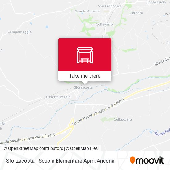 Sforzacosta - Scuola Elementare Apm map
