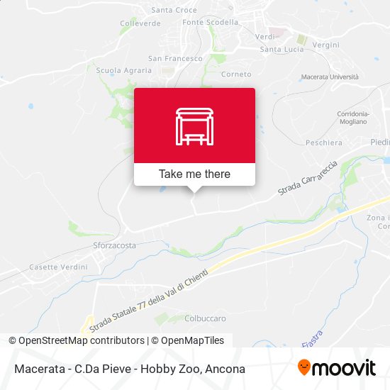 Macerata - C.Da Pieve - Hobby Zoo map