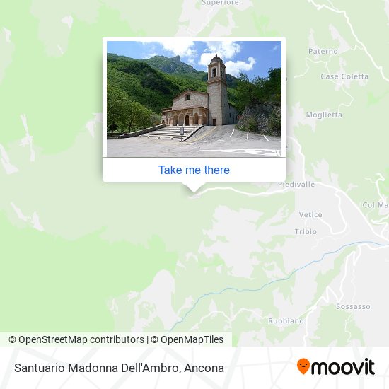 Santuario Madonna Dell'Ambro map