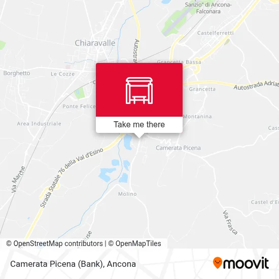 Camerata Picena (Bank) map