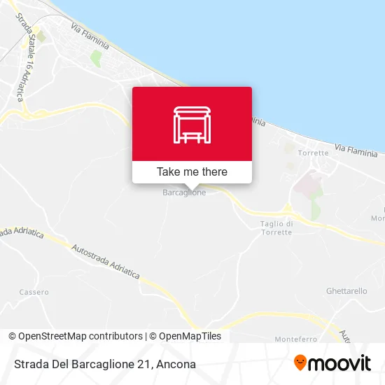 Strada Del Barcaglione 21 map