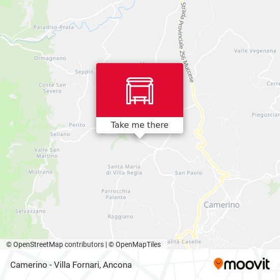 Camerino - Villa Fornari map