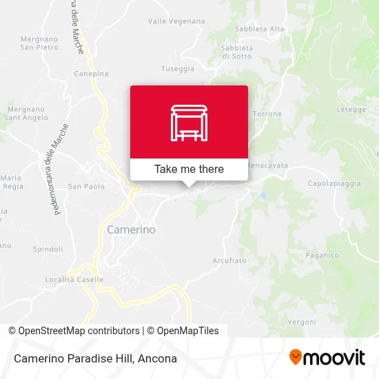 Camerino Paradise Hill map
