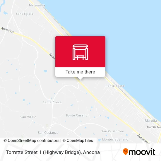 Torrette Street 1 (Highway Bridge) map