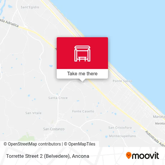 Torrette Street 2 (Belvedere) map