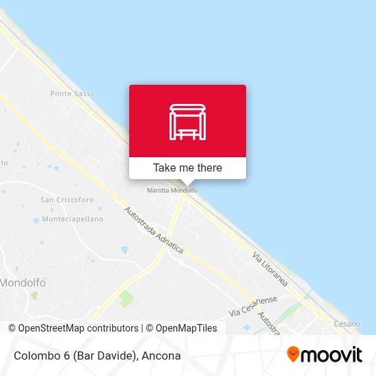 Colombo 6 (Bar Davide) map