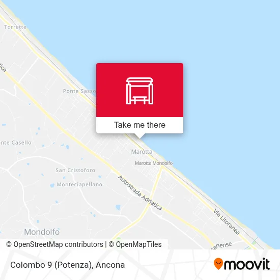 Colombo 9 (Potenza) map