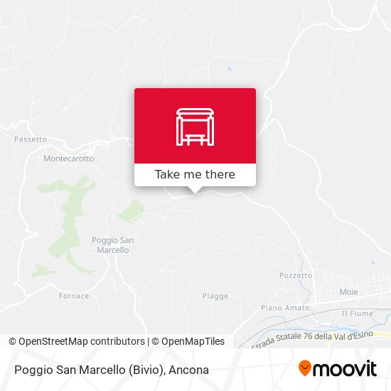 Poggio San Marcello (Bivio) map