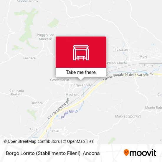 Borgo Loreto (Stabilimento Fileni) map