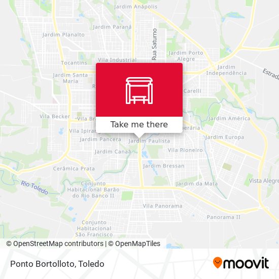 Ponto Bortolloto map