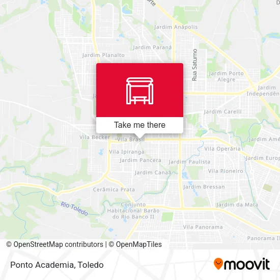 Ponto Academia map