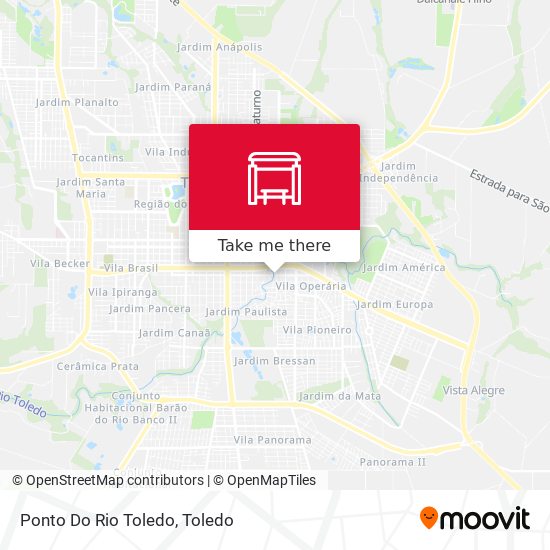 Ponto Do Rio Toledo map