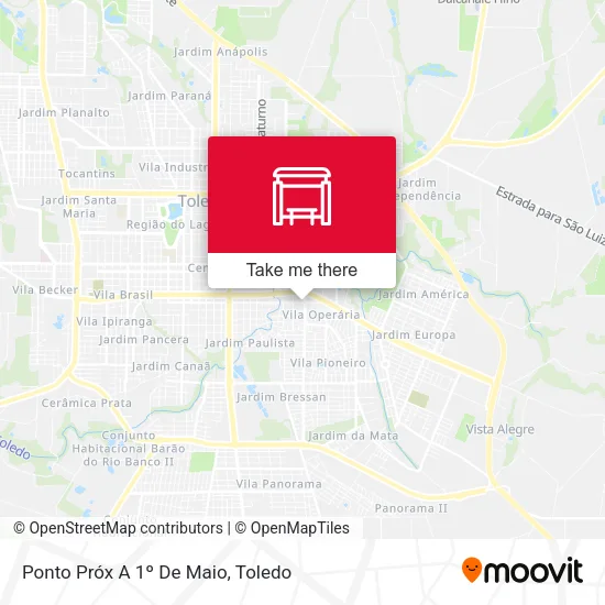 Ponto Próx A 1º De Maio map