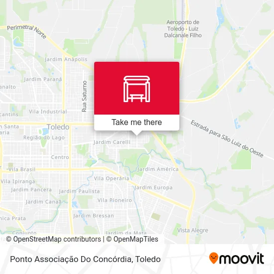 Ponto Associação Do Concórdia map