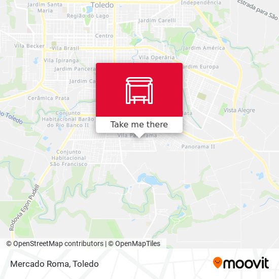 Mercado Roma map