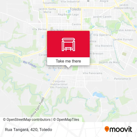 Rua Tangará, 420 map