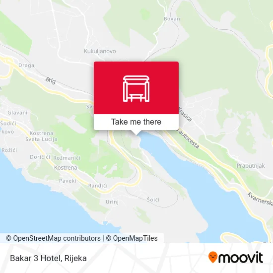 Bakar 3 Hotel map