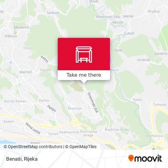 Benaši map