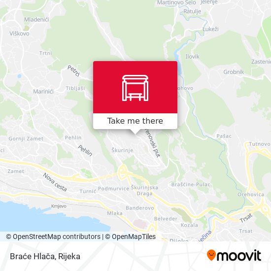 Braće Hlača map