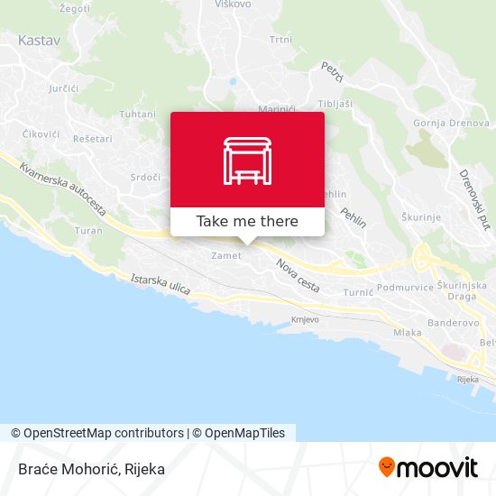 Braće Mohorić map
