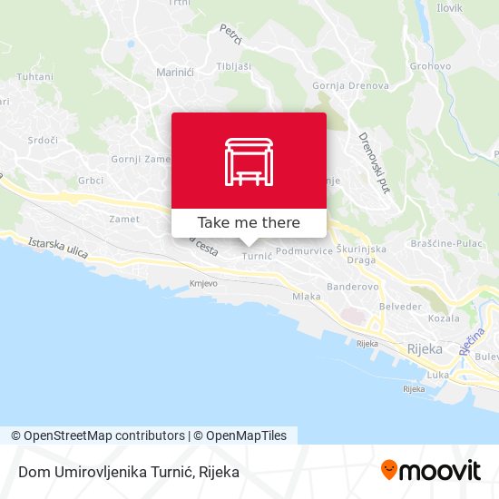 Dom Umirovljenika Turnić map