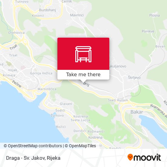 Draga - Sv. Jakov map