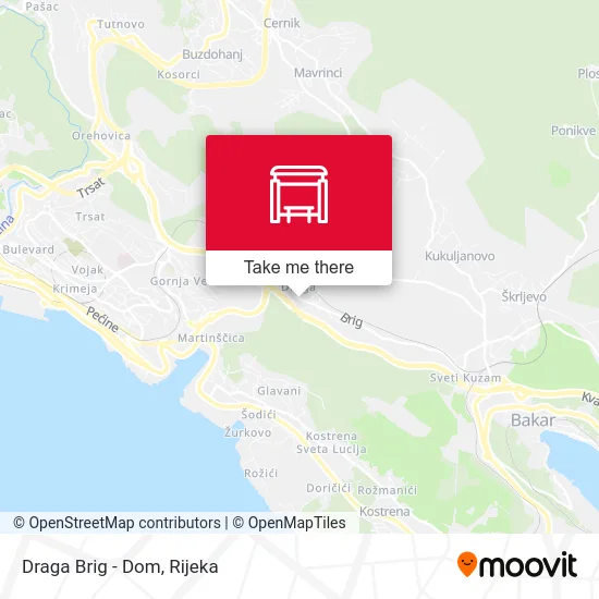 Draga Brig - Dom map