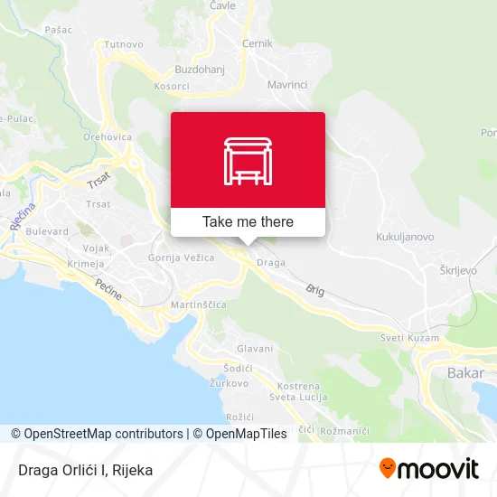 Draga Orlići I map