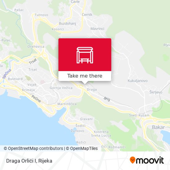 Draga Orlići I map