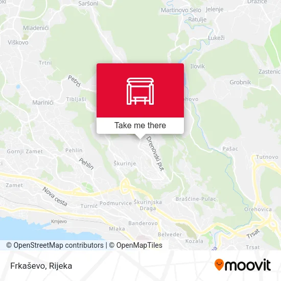 Frkaševo map