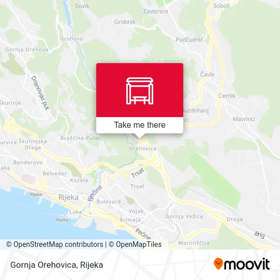 Gornja Orehovica map