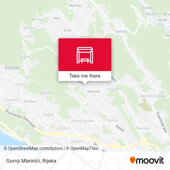 Gornji Marinići map