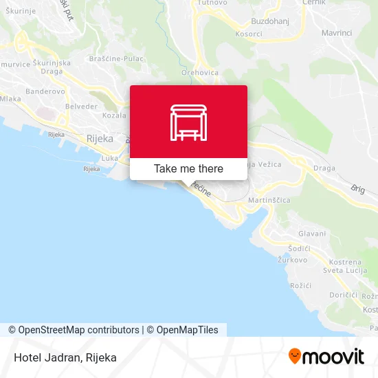Hotel Jadran map