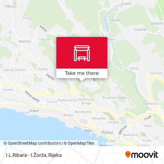 I.L.Ribara - I.Žorža map