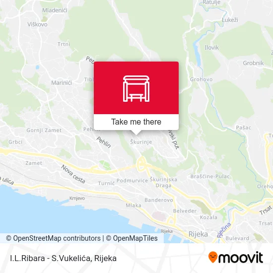 I.L.Ribara - S.Vukelića map