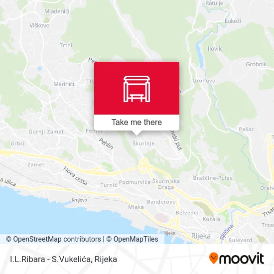 I.L.Ribara - S.Vukelića map
