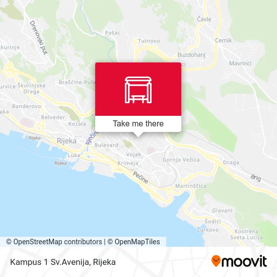 Kampus 1 Sv.Avenija map