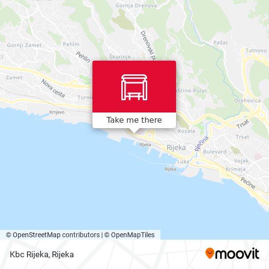 Kbc Rijeka map