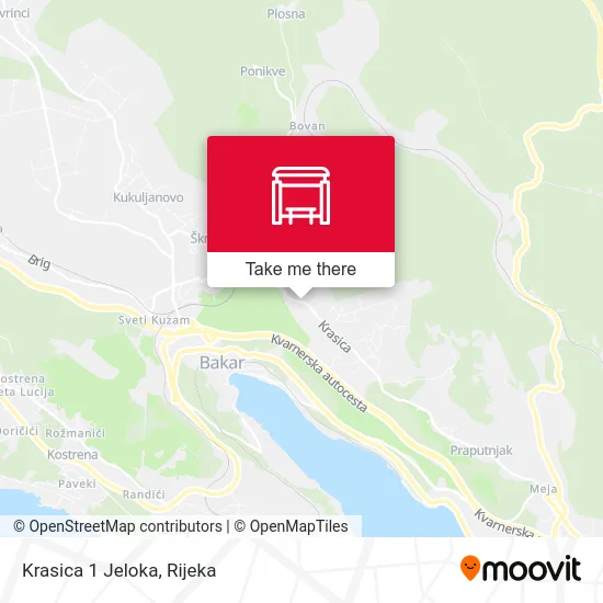 Krasica 1 Jeloka map