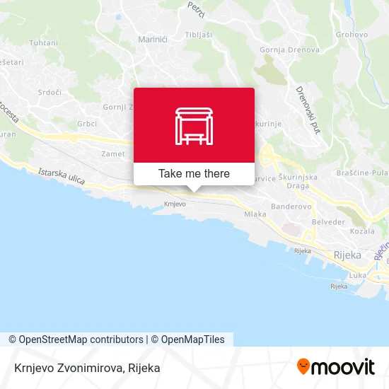 Krnjevo Zvonimirova map