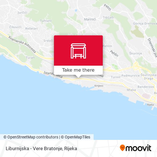 Liburnijska - Vere Bratonje map