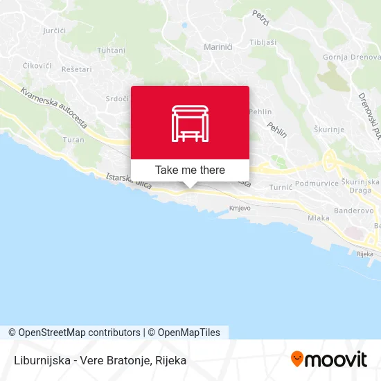 Liburnijska - Vere Bratonje map