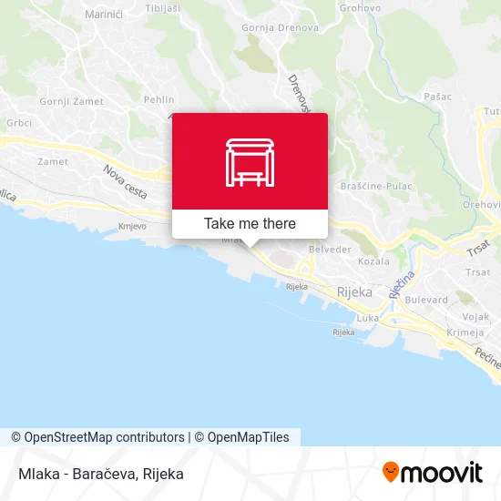 Mlaka - Baračeva map