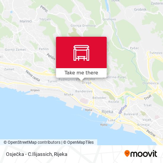 Osječka - C.Ilijassich map