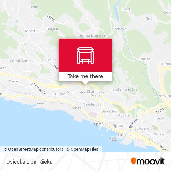 Osječka Lipa map