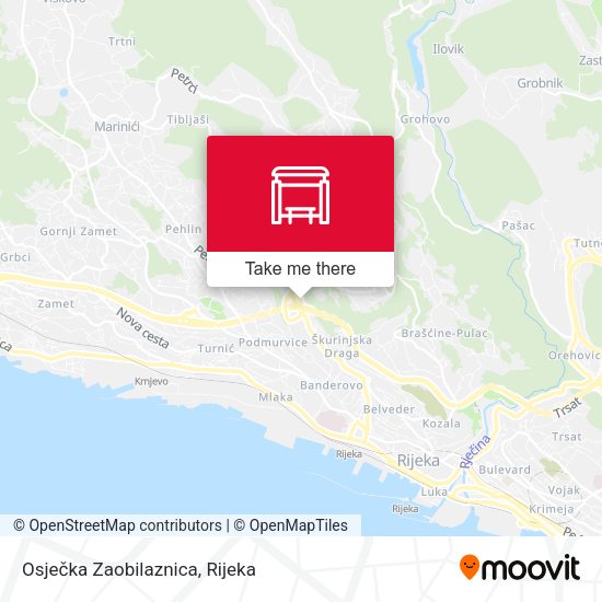 Osječka Zaobilaznica map