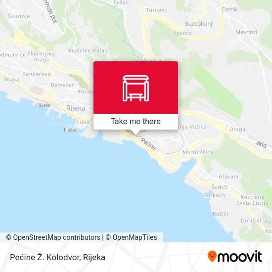 Pećine Ž. Kolodvor map