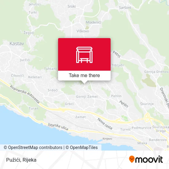 Pužići map