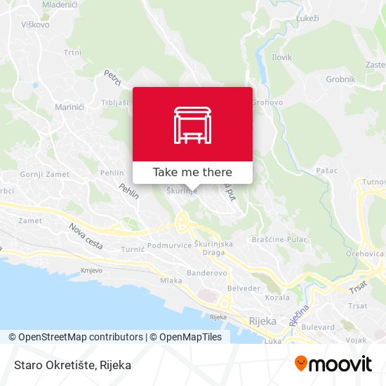 Staro Okretište map